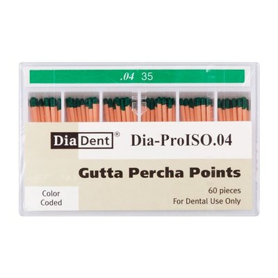 Gutap.čepy DiaDent 035 kalibrované, kón. 4%