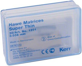 Hawe 1201/30 paski metal. profilowane b/brzuszków małe 0,038mm 30szt/opak.