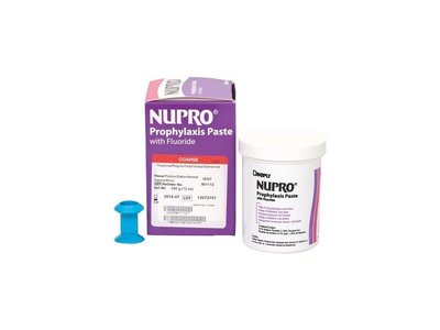 NUPRO - čistící a leštící pasta, kelímek s FL, máta, hrubá, 340g