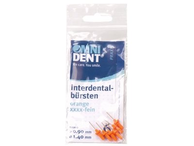 OMNI Mezizubní kartáčky do držáků IDBH, oranžové, xxxx-jemné