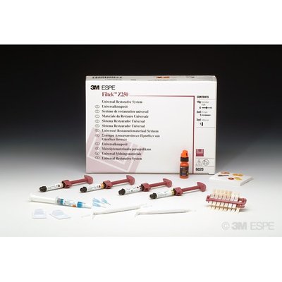 Filtek Z250 Speciální balení (4 x tuba á 4g - A2, A3, A3.5, B2, Single Bond 2 á 6 g, 3 ml Scotchbond leptací gel, příslušenství)
