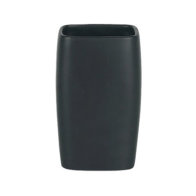 Spirella kelímek na kartáčky RETRO - černý