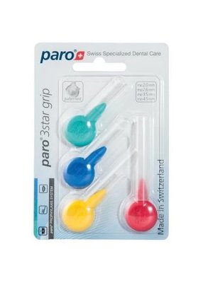 Paro 3Star Grip Mix mezizubní kartáček 4 ks