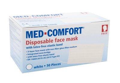 Ampri Med-Comfort ústenky s gumičkou - BÍLÉ 50 ks