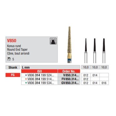 Diamant FG Diacut MLT FV850.012 (5ks/bal)