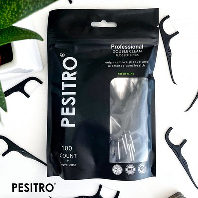 Double Clean Párátko se zubní nití 100ks - 1 ks