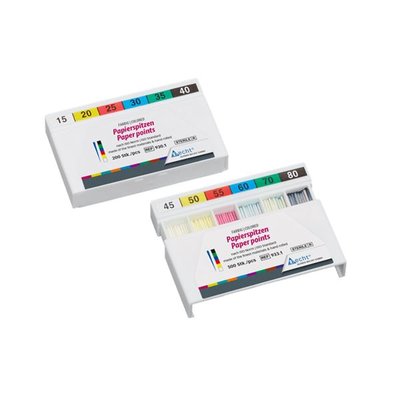 Čepy papírové Becht, barevně značené, ISO 20