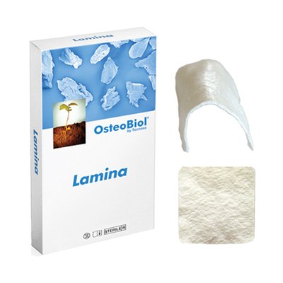 OsteoBiol Curved ( zakřivená) Lamina 1 Blister DRIED/MEDIUM 35x35x tlouštka 0,9 mm (+-1 mm )Equine- koňská