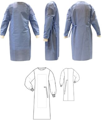 Operační plášť H831 s vyztužením, sterilní