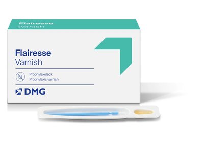DMG Fluor Flairesse Varnish lakier miętowy 0,4 w pędzelku 35szt/op