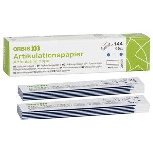 Kalka ORBIS 40µ prostokątna niebieska 144 szt. Artikulationspapier Orbis