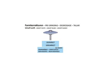 Leštící guma UNISOFT BÍLÁ UM9627 100ks