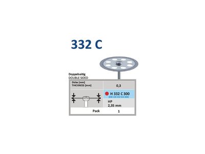 Diamantový disk - oboustranně sypaný, H332, průměr 3cm, jemná