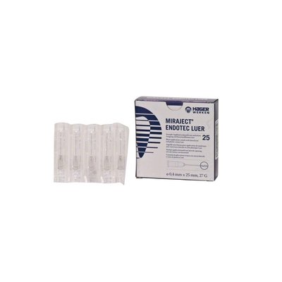 HAGER WERKEN MIRAJECT® ENDOTEC LUER 27G 25mm Ø 0,4mm Šedá 25ks