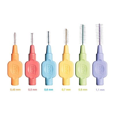 Mezizubní kartáčky TePe Extra soft , 25 ks - 0,5 mm - červené