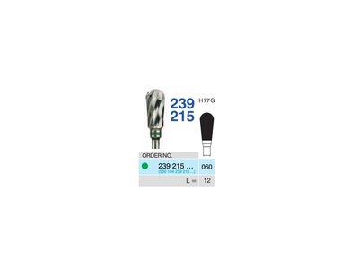 Tvrdokovová fréza - hruška, 239215, průměr 6mm