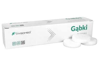 Gąbki do stojaka endodontycznego śr. 50 mm Hygomed - grubość 10 mm - 25 szt.