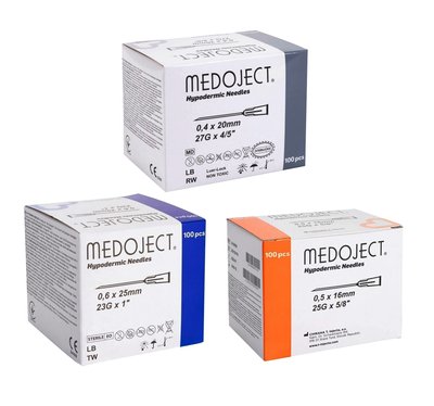 Medoject jehly 100ks Chirana - 0.45 x 16 hnědé