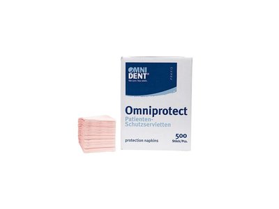 Omniprotect - ochranné roušky pacienta, 3-vrstvé, 500ks růžové (rosa)
