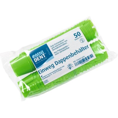 OMNIDENT Dappen Mistička Jednorázová Zelená 50ks