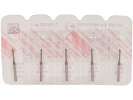 Omni Diamanten 878 - Packung 5 Stück grün grob, FG, Figur 289 Torpedo zylindrisch, 8 mm, ISO 014