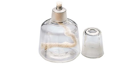 Spirituslampe aus Klarglas 75 ml