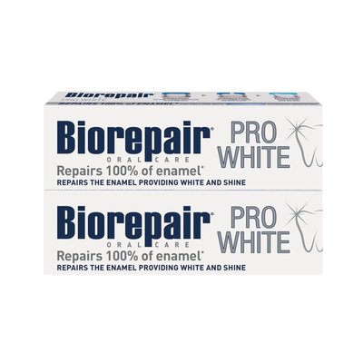 BioRepair Pro White bělicí zubní pasta 2×75 ml
