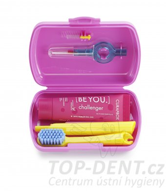 Curaprox Travel set růžový