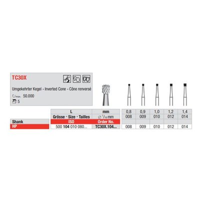 Vrtáček tvrdokovový HP (6ks/bal)