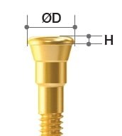 MEGAGEN BD Cover Screw - NC, ø5.0, H=0.5