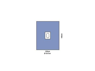 Sterilní operační krytí/rouška Immunity s otvorem, dvouvrstvá 150x180cm, velikost...