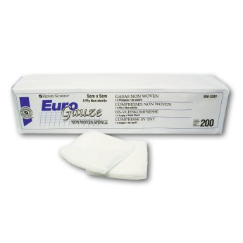 HS-čtverečky nesterilní /gáza/ 5x5cm 4-vrstvá / 200 ks