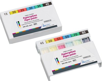 Papierspitzen farbig