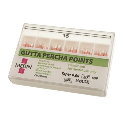 Čepy gutaperč. kužel 0,06 015, 60 ks