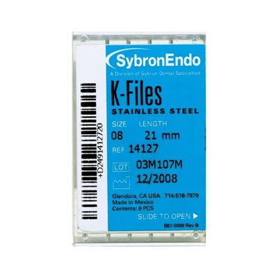 K-Files Sybron Endo/Kerr Endodontics 6szt - Wybierz typ:: 08