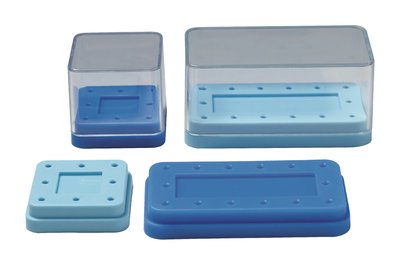 Autoklávovatelný magnetický stojánek na vrtáčky - obdelník (na 14ks) - béžový