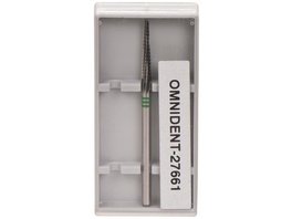 Omni HM-Fräser Schliff 75 - Stück einfachverzahnt mit Querhieb, 3 x grün grob, HP, Figur 237, 9 mm, ISO...