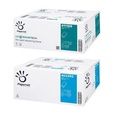 Papírové ručníky Papernet 2-vrstvé, 100% celulóza, 3150 ks