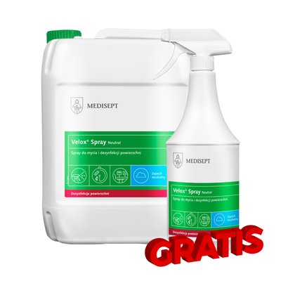 Velox Spray 5 l Neutral + Velox Spray 1 l Neutral GRATIS