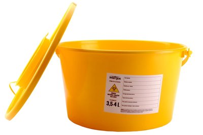 Pojemnik na odpady medyczne żółty 3,5 l