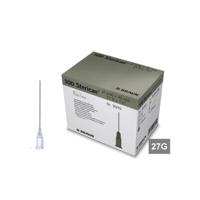 B. BRAUN Sterican Injekční Jehly Luer Šedá 27G (0,4x40mm) 100ks