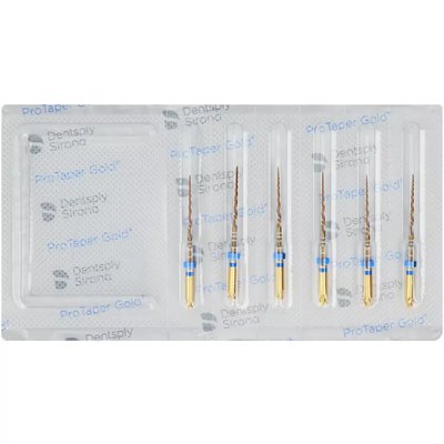 ProTaper Gold narzędzia maszynowe 25mm 6szt