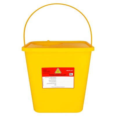 Pojemnik na odpady medyczne żółty 5 l