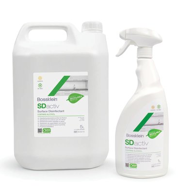 SDaktiv Dezinfekce povrchů alkoholem BOSSKLEIN - 1 L + rozprašovač