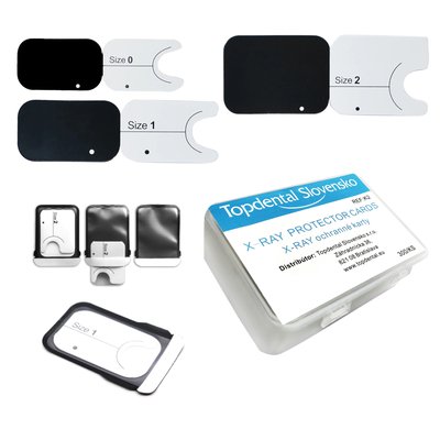 X-RAY Protector cards Ochranné obalyTopdental - K0 – 3.5 cm x 2.2 cm – 400 ks