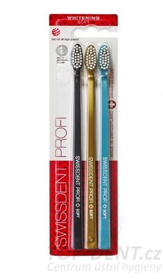 Swissdent Whitening zubní kartáčky ST. MORITZ 3v1 (soft), 3ks