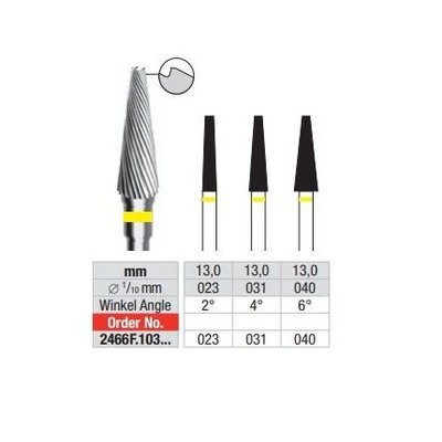 Fréza kónická, jednoduchý břit 2466F.023