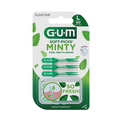 GUM Soft Picks Minty Large mezizubní kartáčky 40 ks