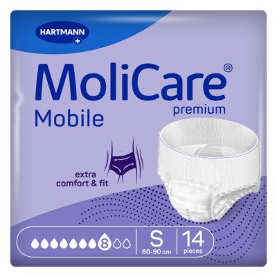 MoliCare Mobile 8 kapek vel. S natahovací kalhotky 14 ks