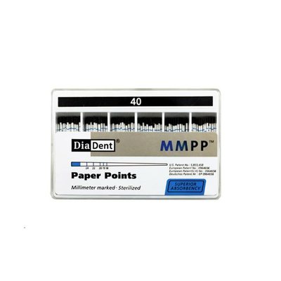 Kalibrované papírové čepy vel.040 DiaDent 0,2, 200 ks